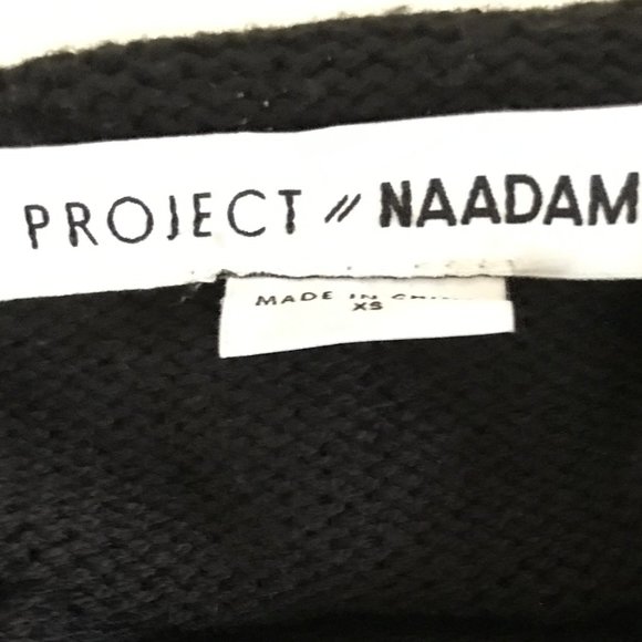 Project Naadam Black Mock Neck Ruffle Sweater XS - Picture 10 of 13